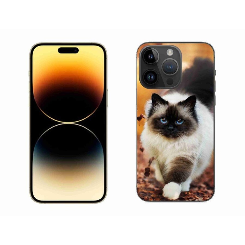 Gelový obal mmCase na mobil iPhone 14 Pro Max 6.7 - kočka