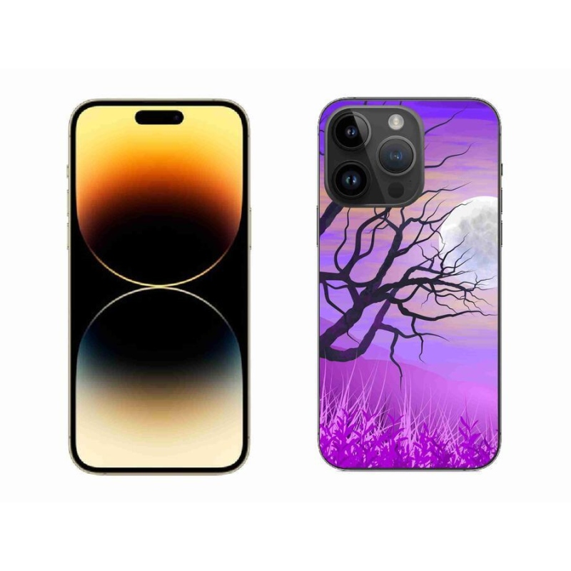 Gelový obal mmCase na mobil iPhone 14 Pro Max 6.7 - kreslený opadaný strom