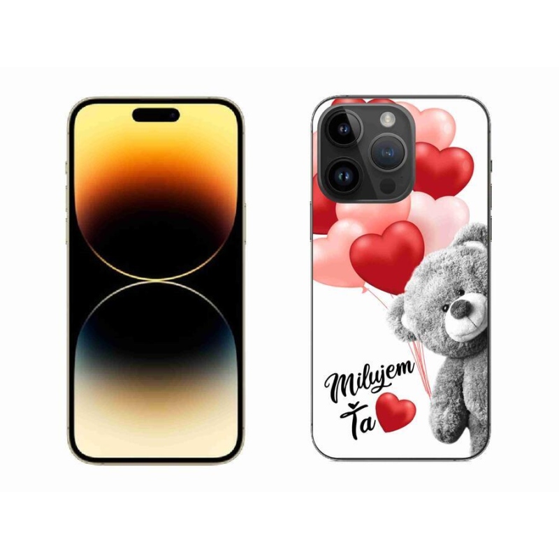 Gelový obal mmCase na mobil iPhone 14 Pro Max 6.7 - milujem Ťa sk