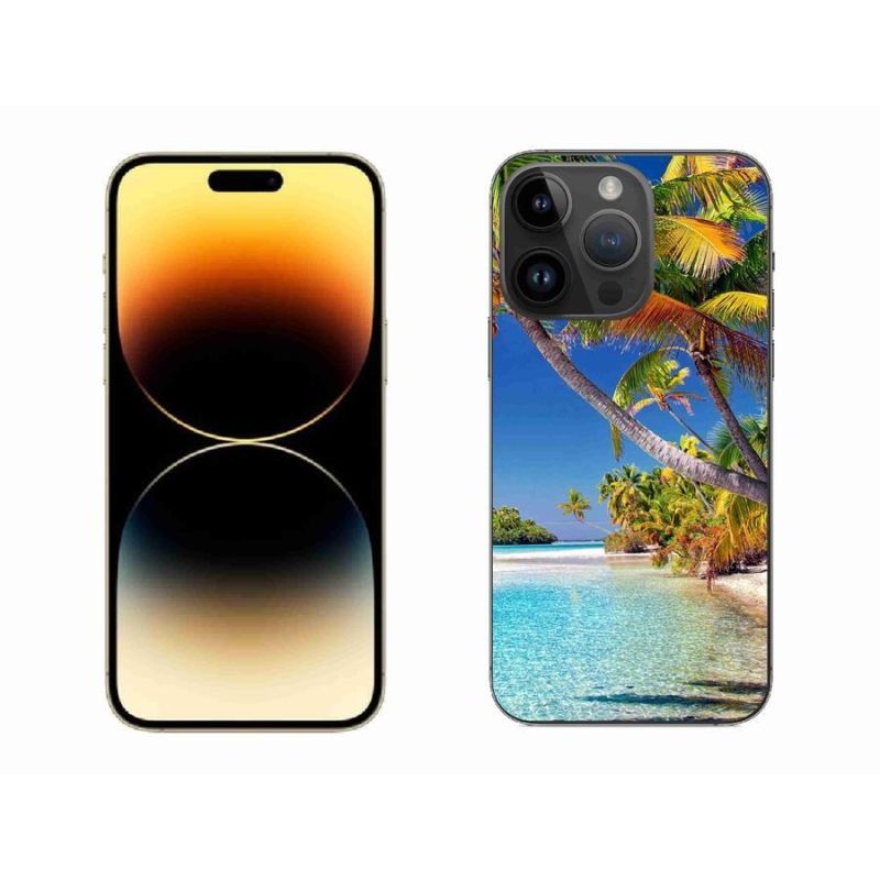 Gelový obal mmCase na mobil iPhone 14 Pro Max 6.7 - mořská pláž