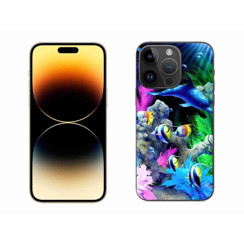 Gelový obal mmCase na mobil iPhone 14 Pro Max 6.7 - mořský svět