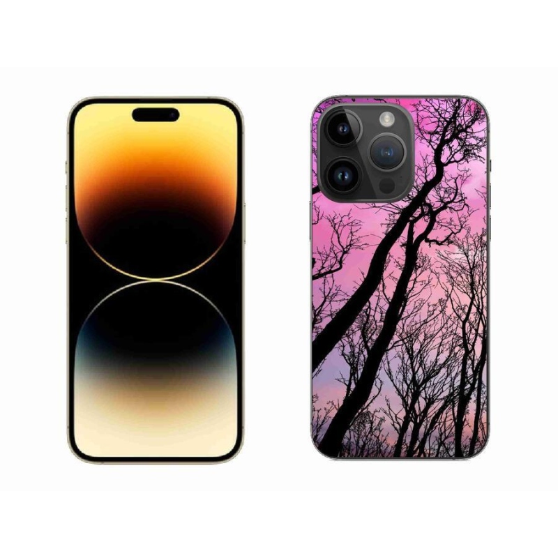 Gelový obal mmCase na mobil iPhone 14 Pro Max 6.7 - opadané stromy