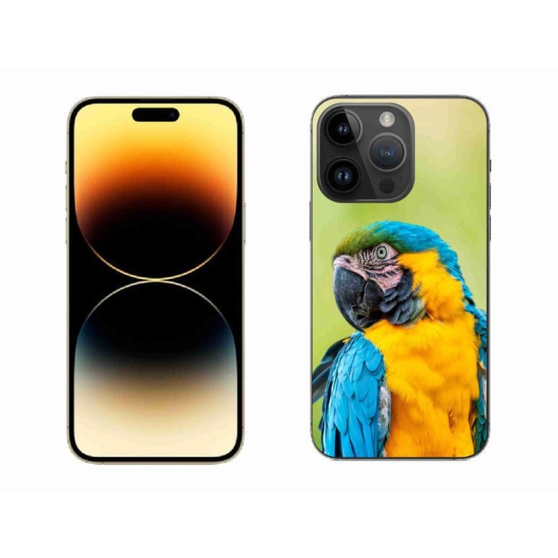Gelový obal mmCase na mobil iPhone 14 Pro Max 6.7 - papoušek ara 2
