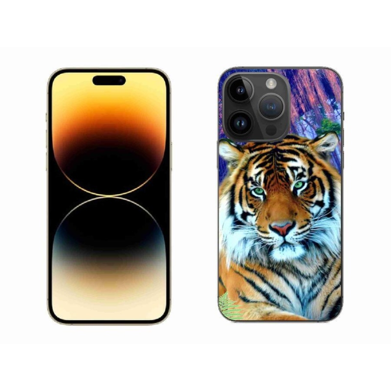 Gelový obal mmCase na mobil iPhone 14 Pro Max 6.7 - tygr