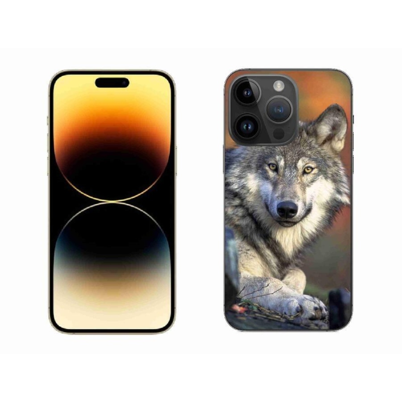 Gelový obal mmCase na mobil iPhone 14 Pro Max 6.7 - vlk