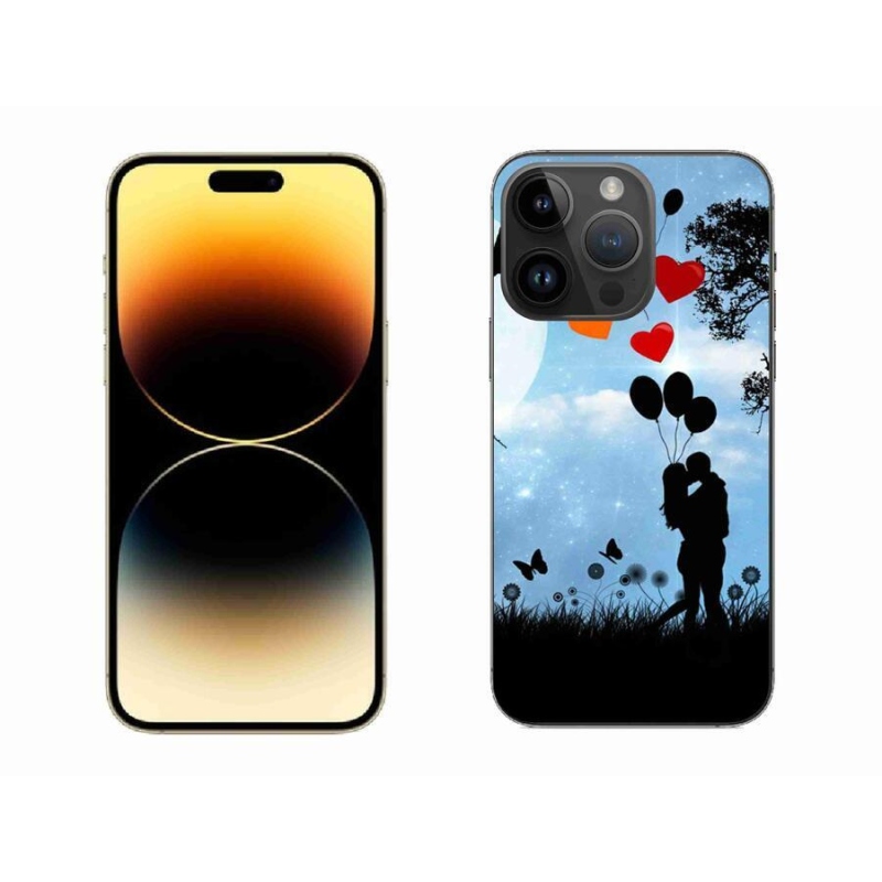 Gelový obal mmCase na mobil iPhone 14 Pro Max 6.7 - zamilovaný pár