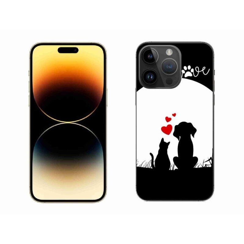 Gelový obal mmCase na mobil iPhone 14 Pro Max 6.7 - zvířecí láska