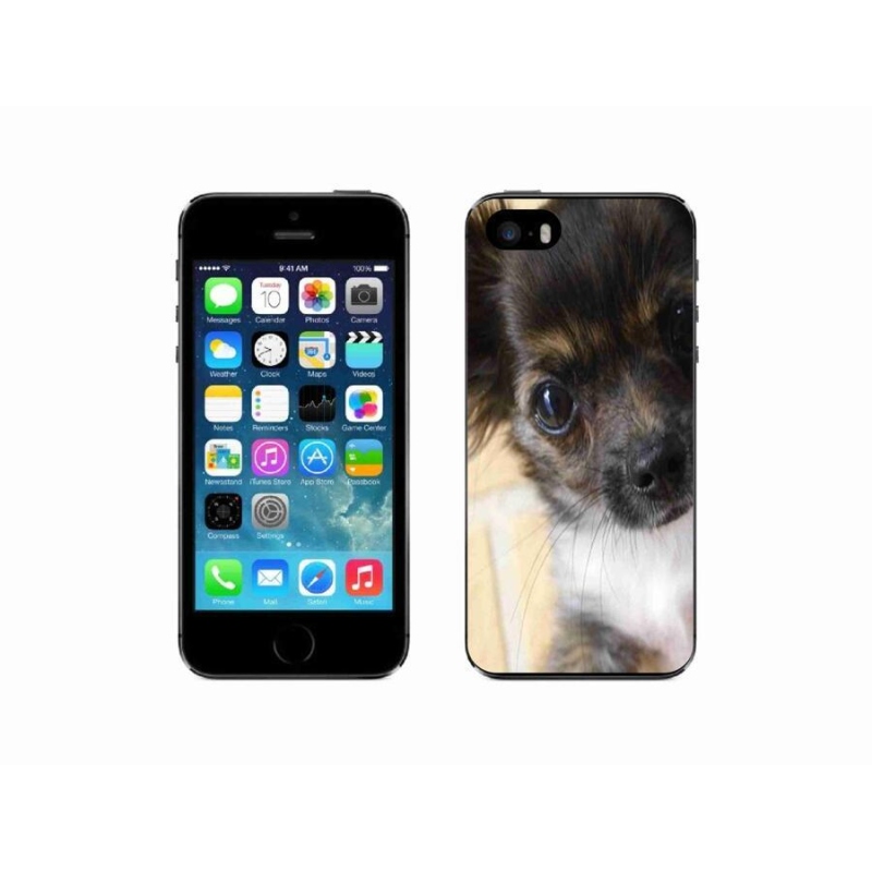 Gelový obal mmCase na mobil iPhone 5/5s - čivava 2