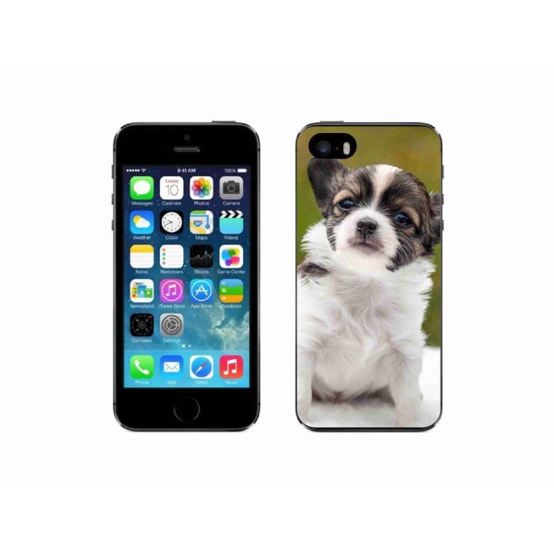 Gelový obal mmCase na mobil iPhone 5/5s - čivava 4