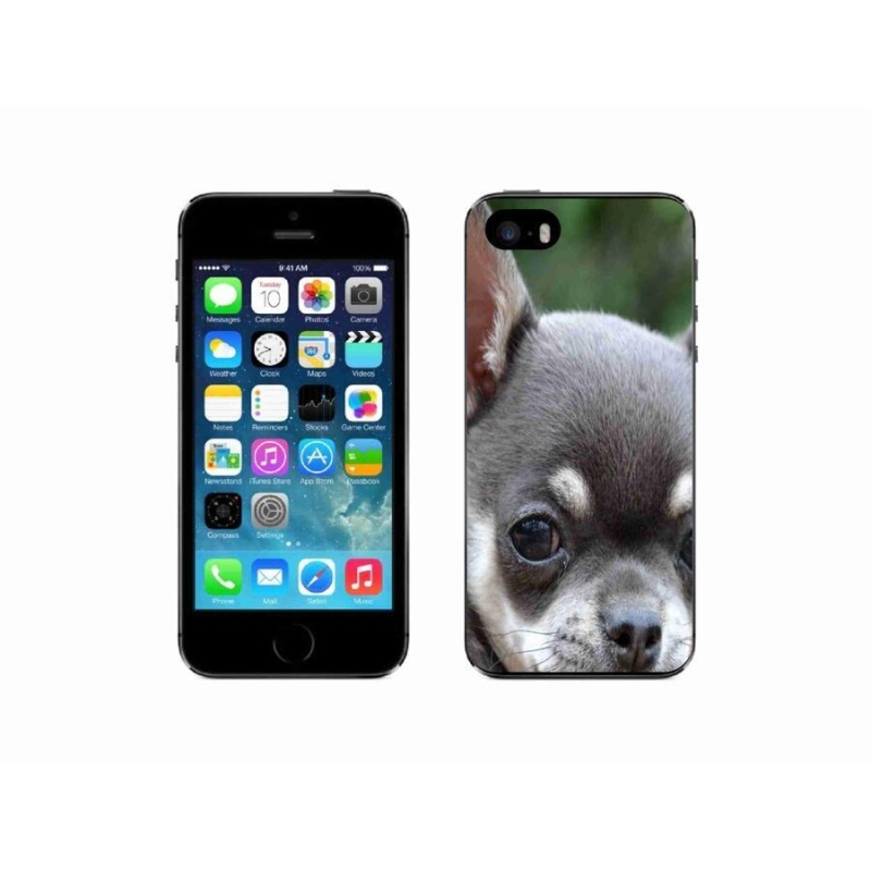 Gelový obal mmCase na mobil iPhone 5/5s - čivava