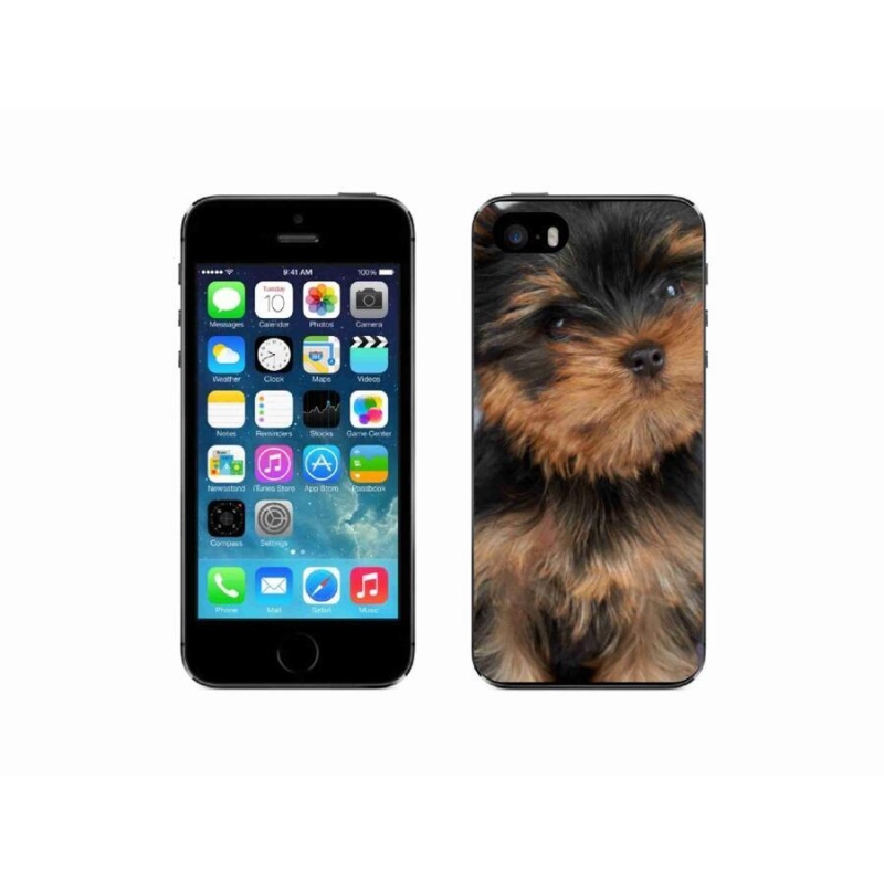 Gelový obal mmCase na mobil iPhone 5/5s - jorkšír 9