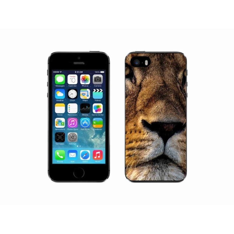 Gelový obal mmCase na mobil iPhone 5/5s - lev