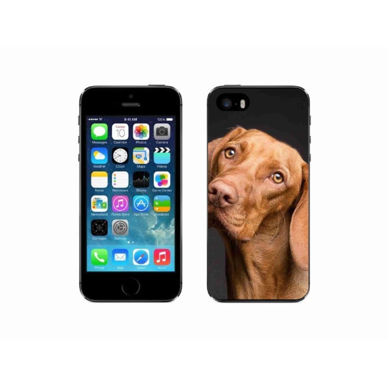 Gelový obal mmCase na mobil iPhone 5/5s - maďarský ohař