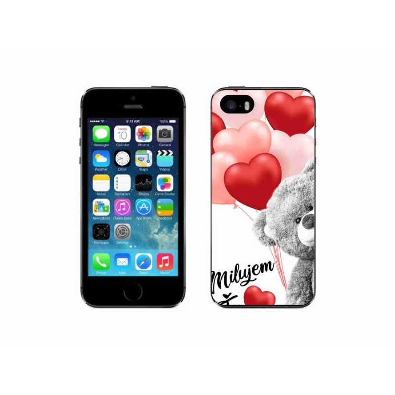 Gelový obal mmCase na mobil iPhone 5/5s - milujem Ťa sk