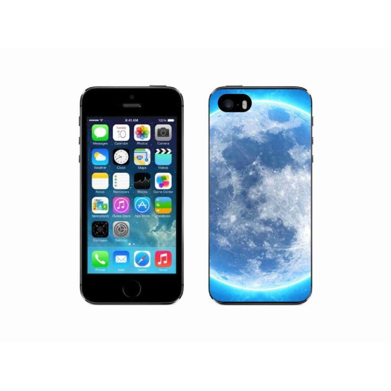 Gelový obal mmCase na mobil iPhone 5/5s - zeměkoule