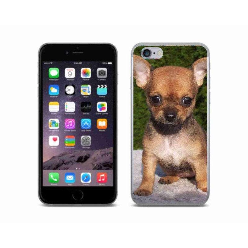 Gelový obal mmCase na mobil iPhone 6/6s - čivava 3