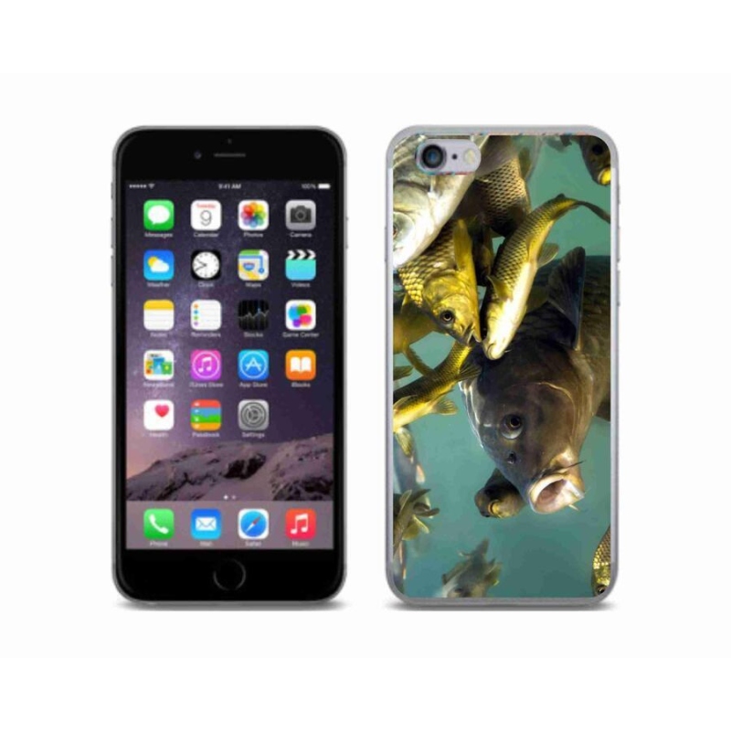Gelový obal mmCase na mobil iPhone 6/6S - hejno ryb