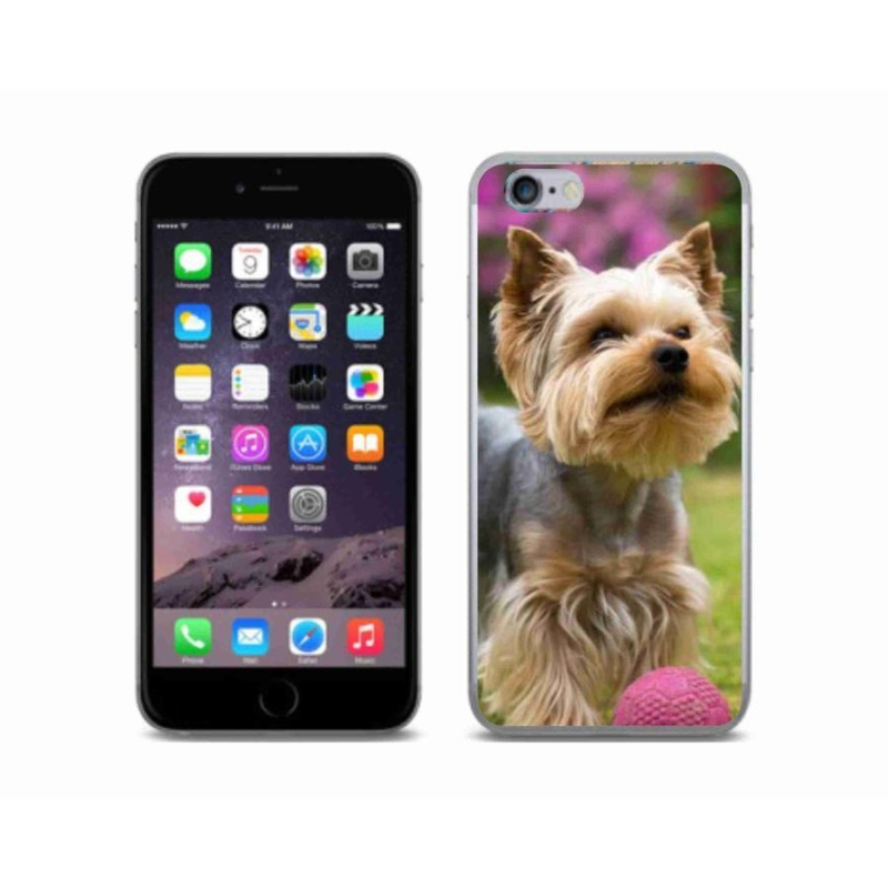 Gelový obal mmCase na mobil iPhone 6/6s - jorkšír 4