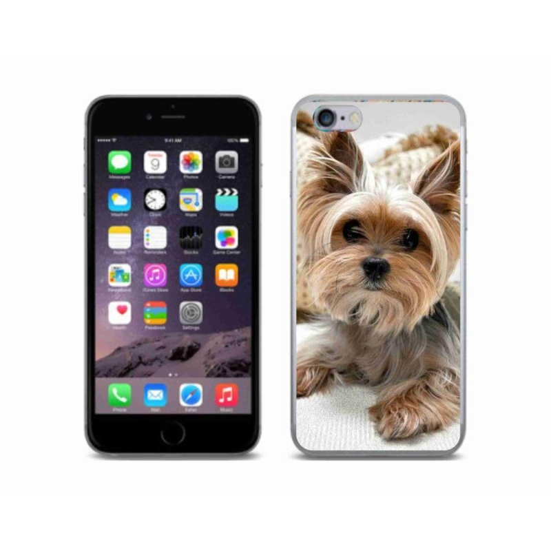 Gelový obal mmCase na mobil iPhone 6/6s - jorkšír 5