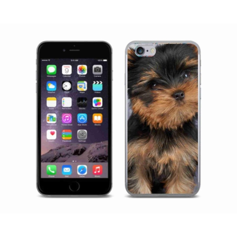 Gelový obal mmCase na mobil iPhone 6/6s - jorkšír 9