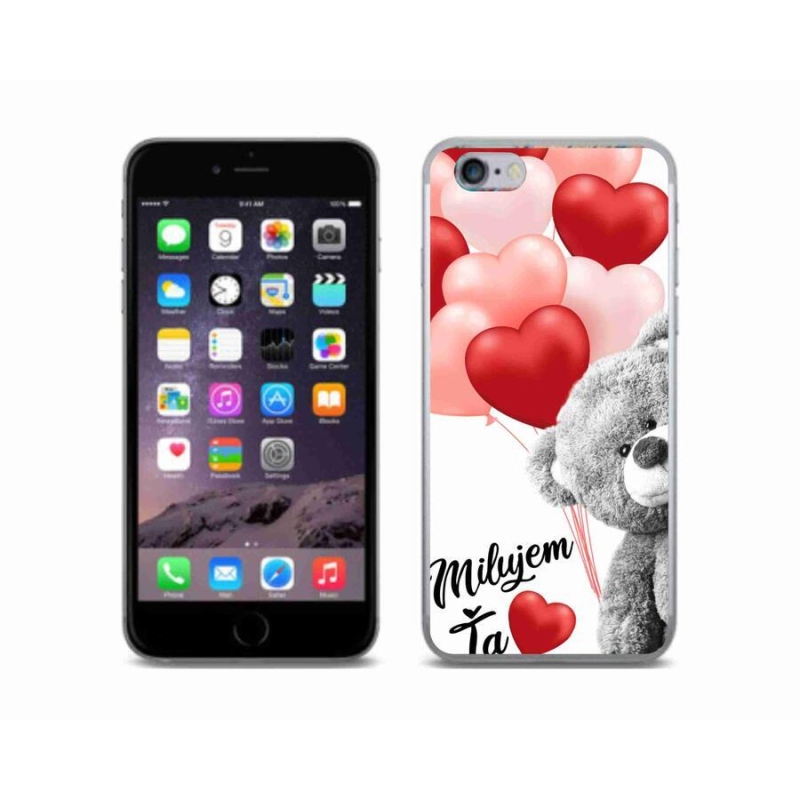 Gelový obal mmCase na mobil iPhone 6/6S - milujem Ťa sk
