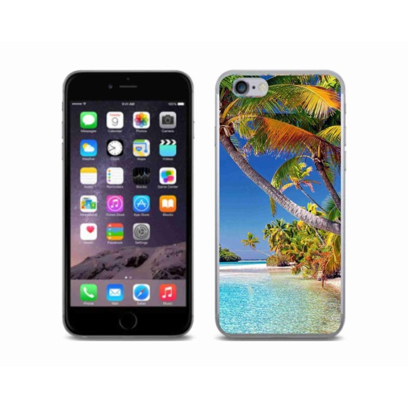 Gelový obal mmCase na mobil iPhone 6/6S - mořská pláž