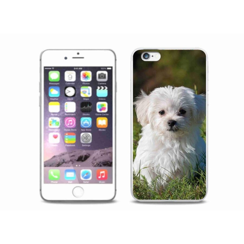 Gelový obal mmCase na mobil iPhone 6/6S Plus - bišonek