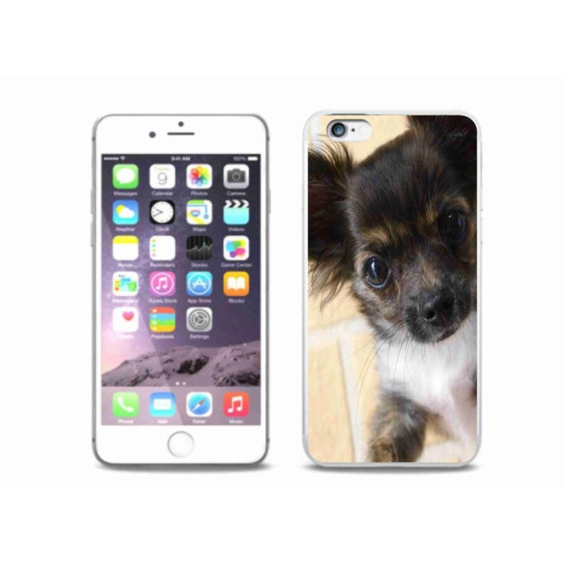 Gelový obal mmCase na mobil iPhone 6/6S Plus - čivava 2