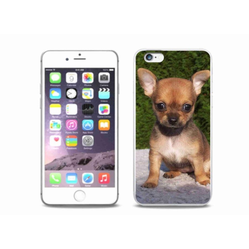 Gelový obal mmCase na mobil iPhone 6/6S Plus - čivava 3