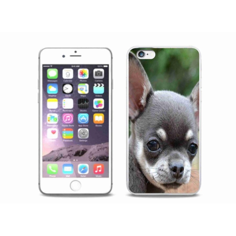 Gelový obal mmCase na mobil iPhone 6/6S Plus - čivava