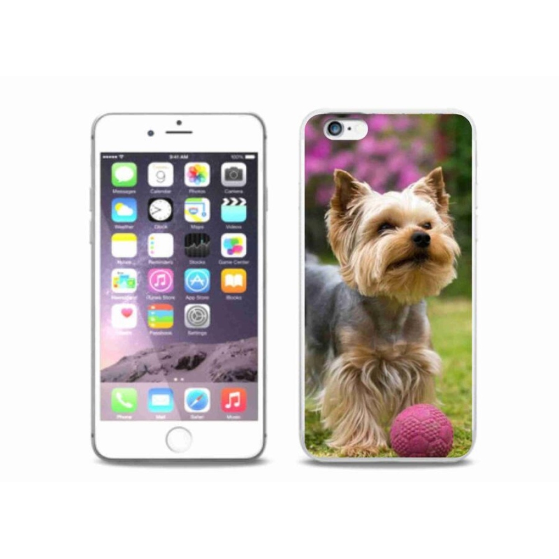 Gelový obal mmCase na mobil iPhone 6/6S Plus - jorkšír 4