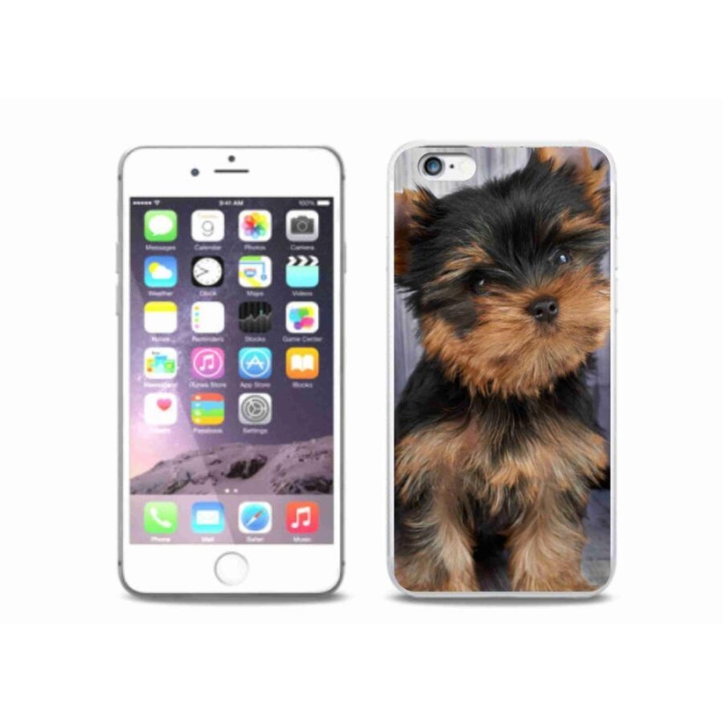 Gelový obal mmCase na mobil iPhone 6/6S Plus - jorkšír 9
