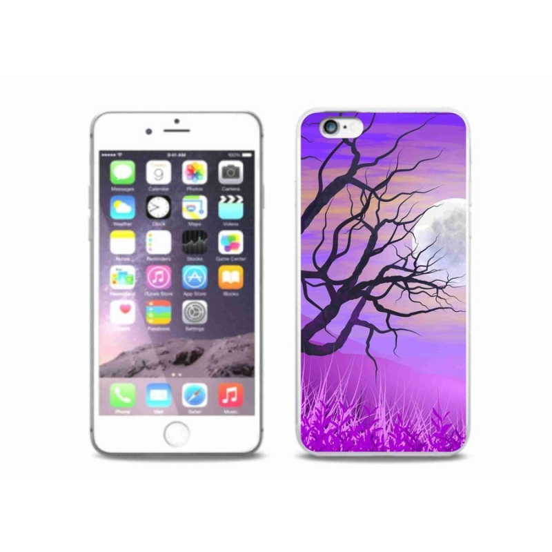 Gelový obal mmCase na mobil iPhone 6/6S Plus - kreslený opadaný strom