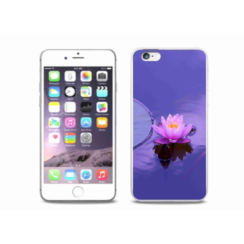 Gelový obal mmCase na mobil iPhone 6/6S Plus - květ na hladině