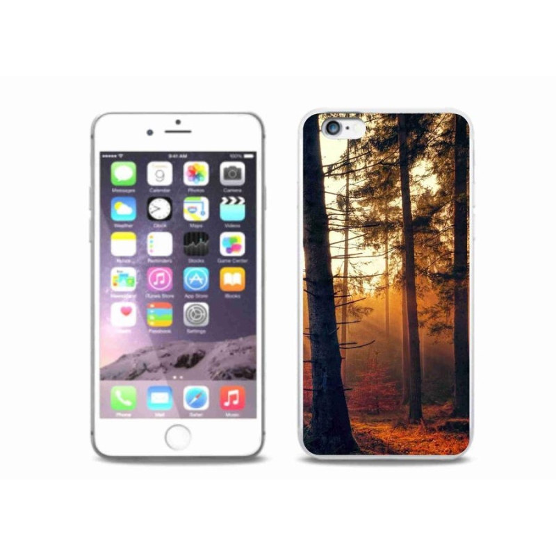 Gelový obal mmCase na mobil iPhone 6/6S Plus - les