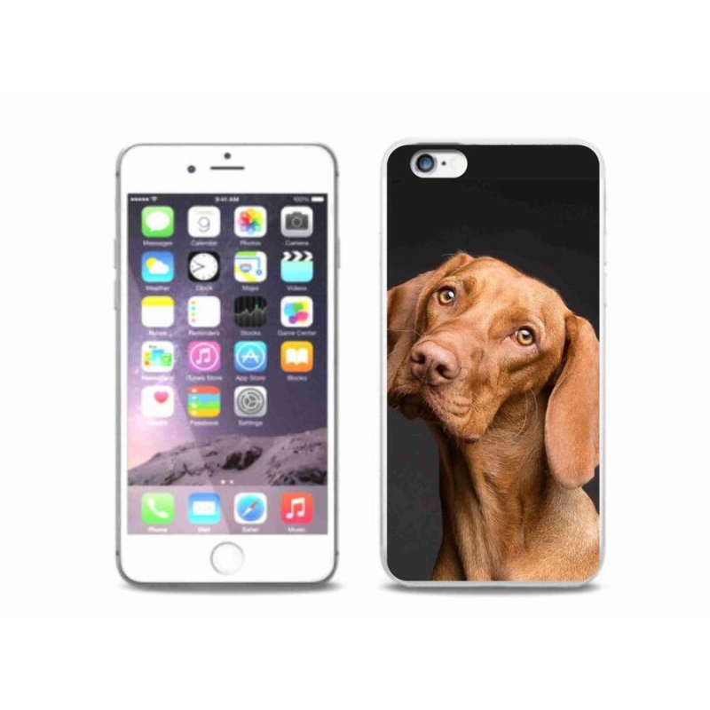 Gelový obal mmCase na mobil iPhone 6/6S Plus - maďarský ohař