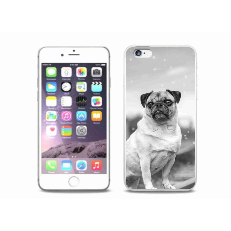 Gelový obal mmCase na mobil iPhone 6/6S Plus - mops