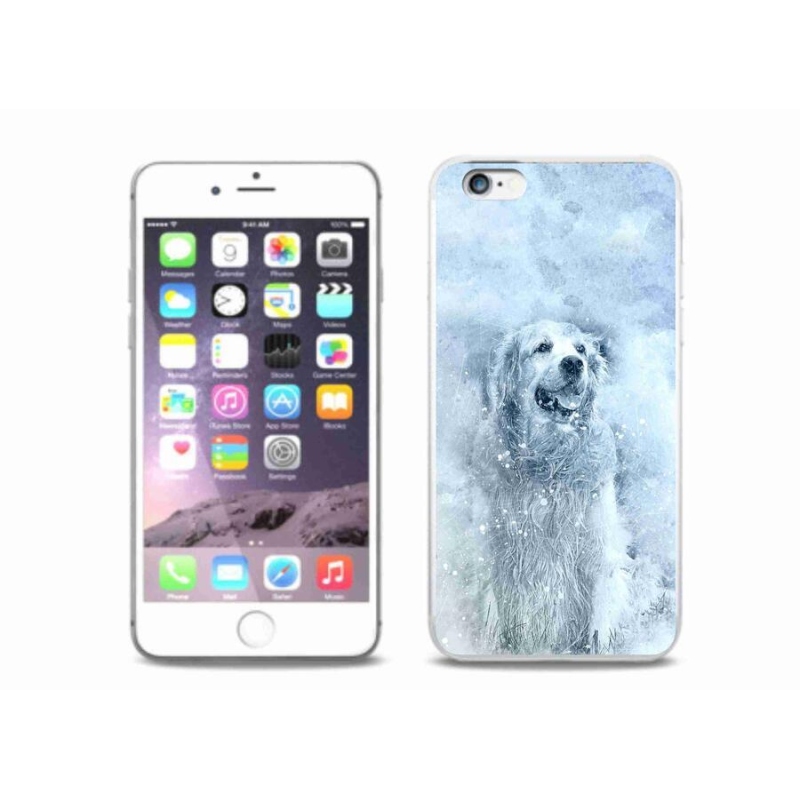 Gelový obal mmCase na mobil iPhone 6/6S Plus - retrívr