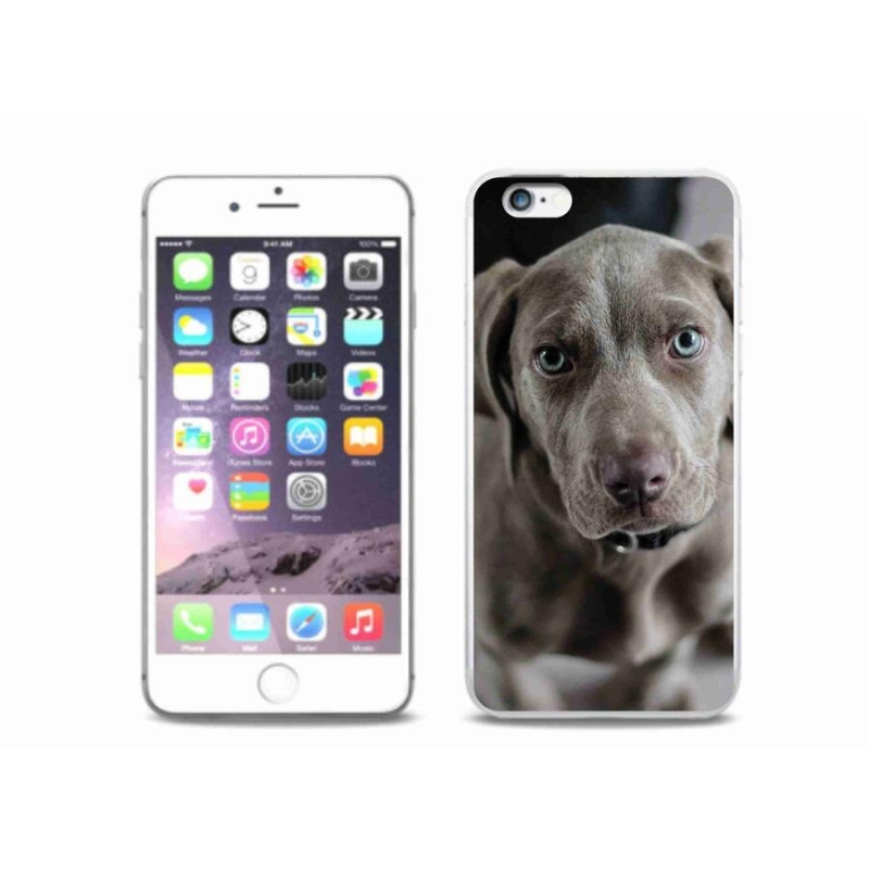 Gelový obal mmCase na mobil iPhone 6/6S Plus - výmarský ohař