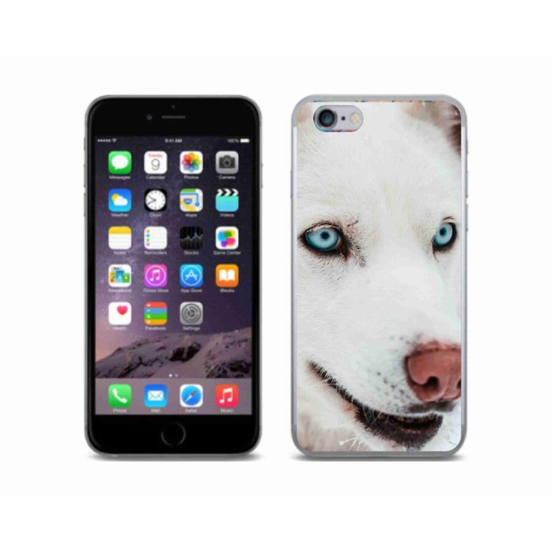 Gelový obal mmCase na mobil iPhone 6/6S - psí pohled