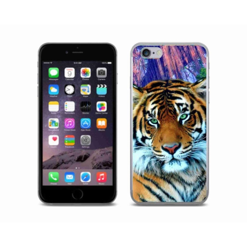Gelový obal mmCase na mobil iPhone 6/6S - tygr
