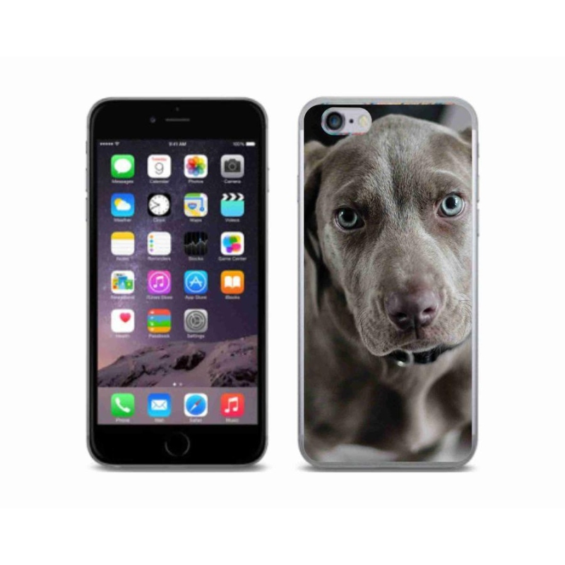 Gelový obal mmCase na mobil iPhone 6/6s - výmarský ohař