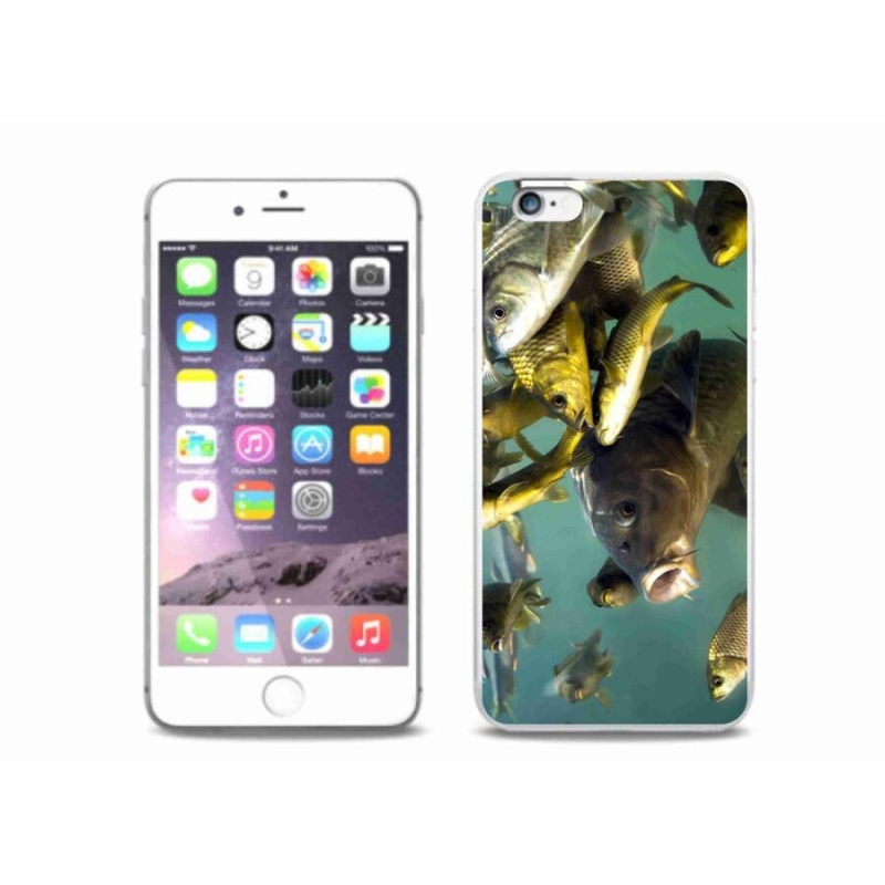 Gelový obal mmCase na mobil iPhone 6 Plus/6S Plus - hejno ryb