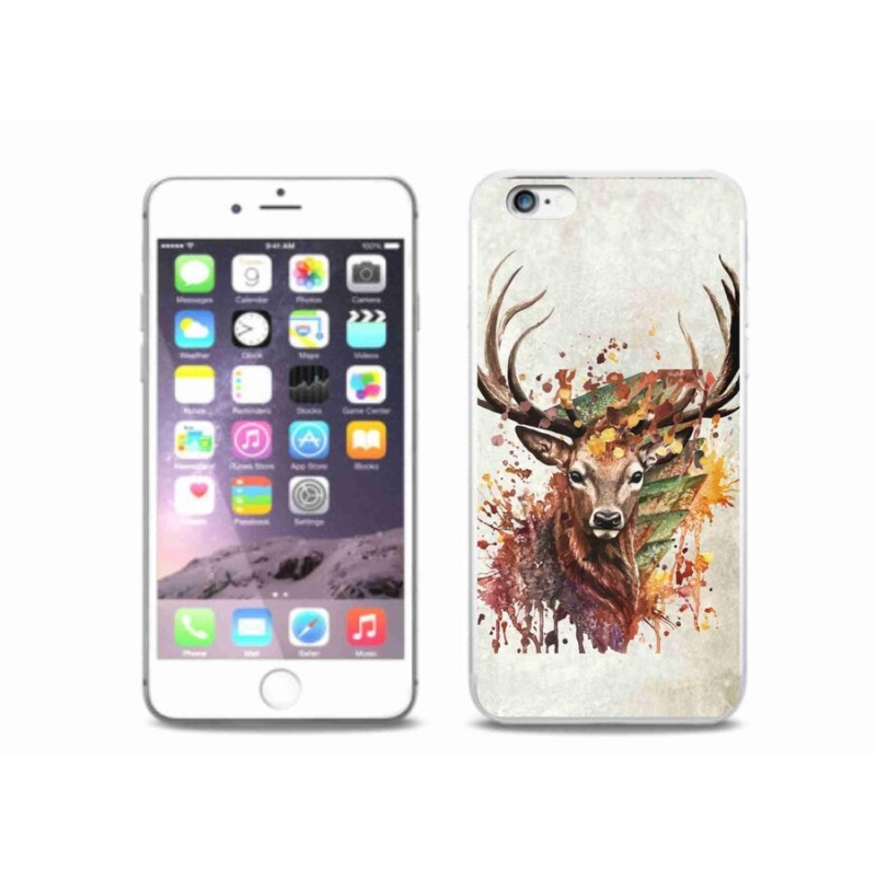 Gelový obal mmCase na mobil iPhone 6 Plus/6S Plus - jelen 1