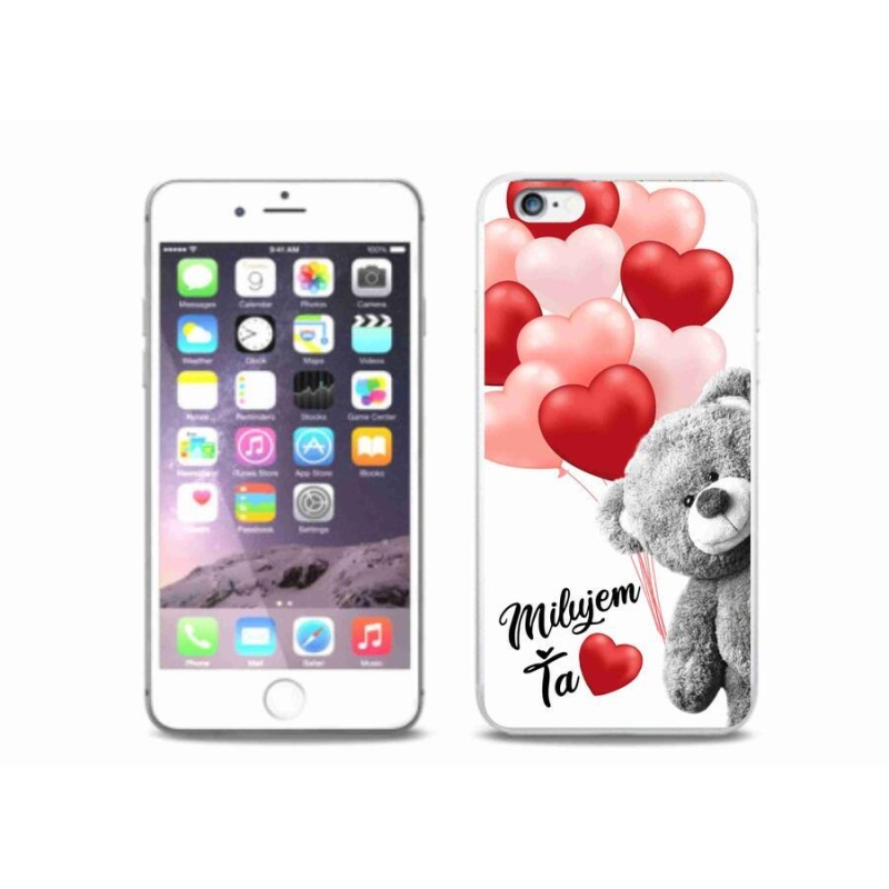 Gelový obal mmCase na mobil iPhone 6 Plus/6S Plus - milujem Ťa sk