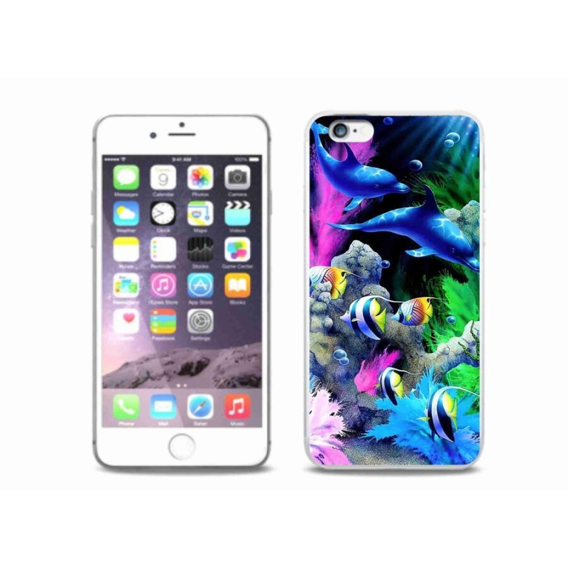 Gelový obal mmCase na mobil iPhone 6 Plus/6S Plus - mořský svět