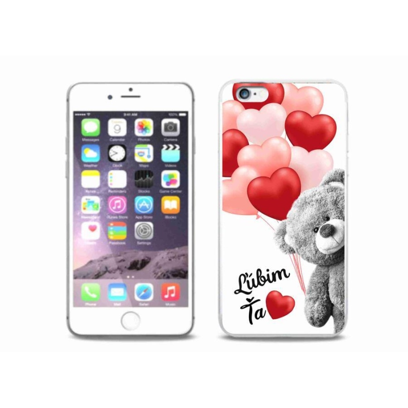 Gelový obal mmCase na mobil iPhone 6 Plus/6S Plus - ľúbim ťa sk