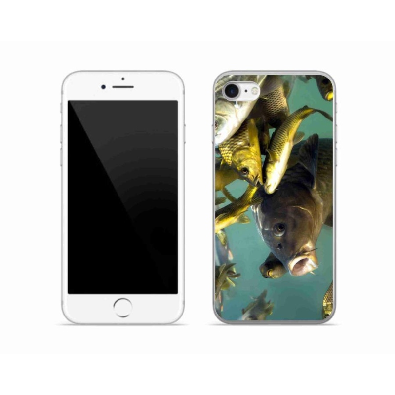 Gelový obal mmCase na mobil iPhone 7 - hejno ryb