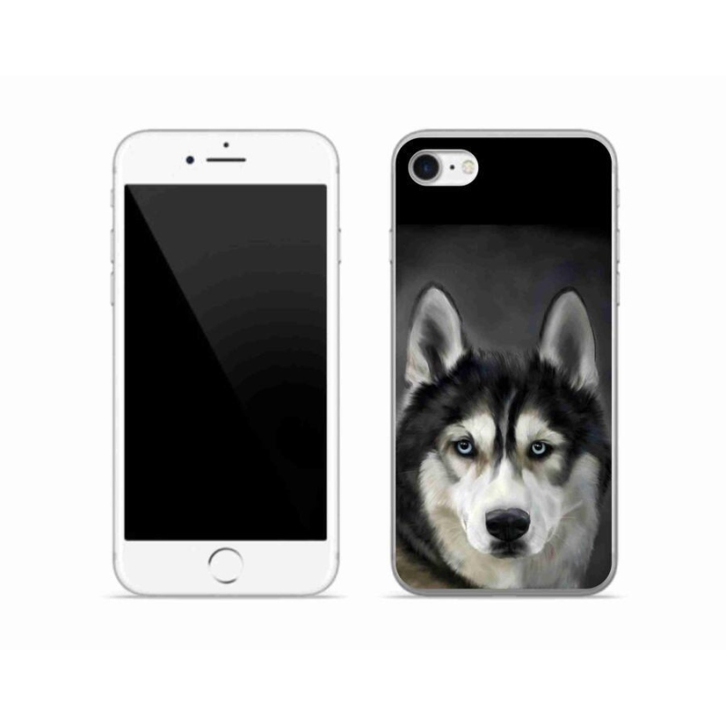 Gelový obal mmCase na mobil iPhone 7 - husky