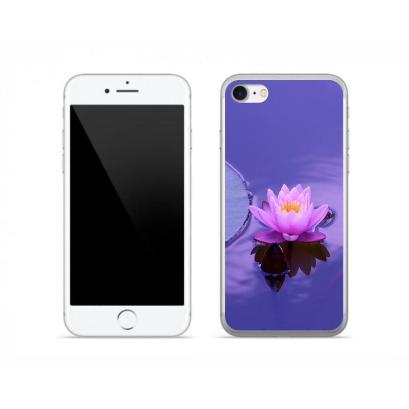 Gelový obal mmCase na mobil iPhone 7 - květ na hladině
